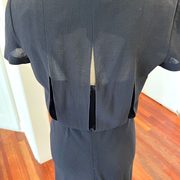 CHANEL Navy Back Cutout Dress - Picture 10 of 13